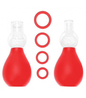 OUCH SET ERECTOR PEZONES ROJO
