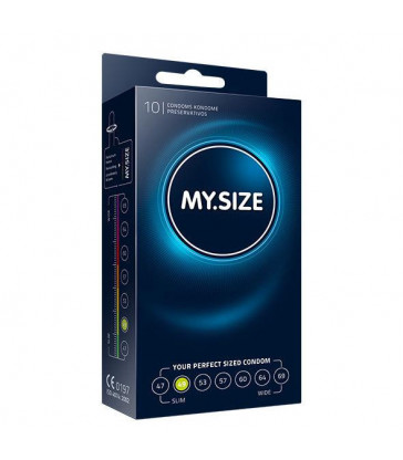 MY SIZE NATURAL CONDOM LATEX 49MM 10UDS