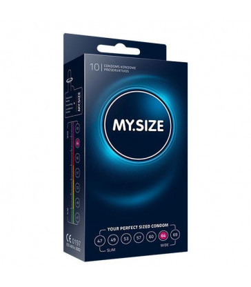 MY SIZE NATURAL CONDOM LATEX 64 MM 10UDS