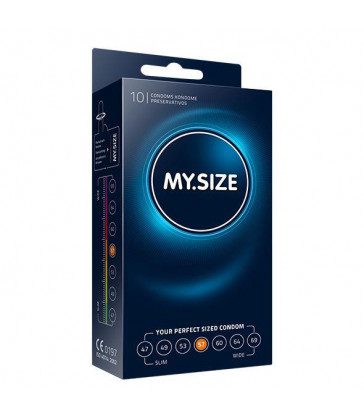 MY SIZE NATURAL CONDOM LATEX 57MM 10UDS