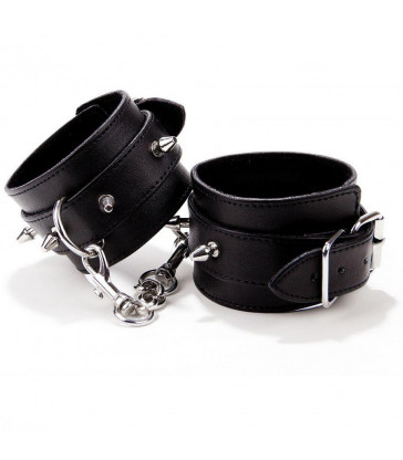 OUCH SPIKED LEATHER ESPOSAS NEGRO