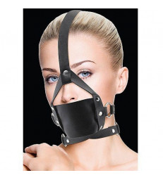 OUCH LEATHER MORDAZA NEGRO CON AJUSTES