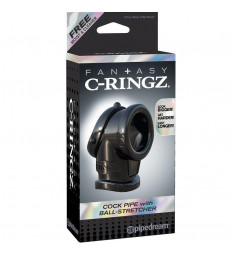 FANTASY C-RINGZ  COCK PIPE WITH BALL STRECH