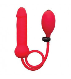 OUCH PLUG INFLABLE SILICONA DONG ROJO