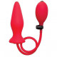 OUCH PLUG SILICONA INFLABLE ROJO